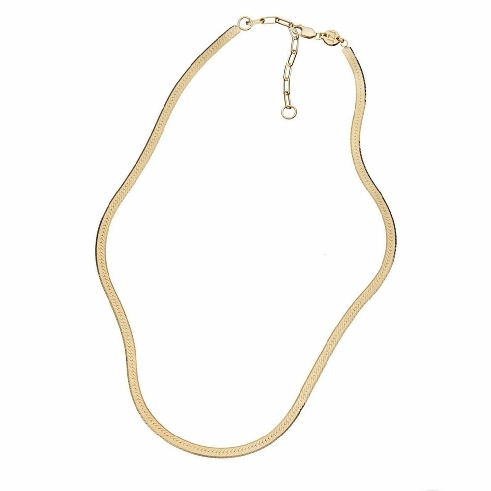 Jennifer Zeuner 14k Hamilton Yellow Gold IP Plating Timelace Necklace MSRP $187